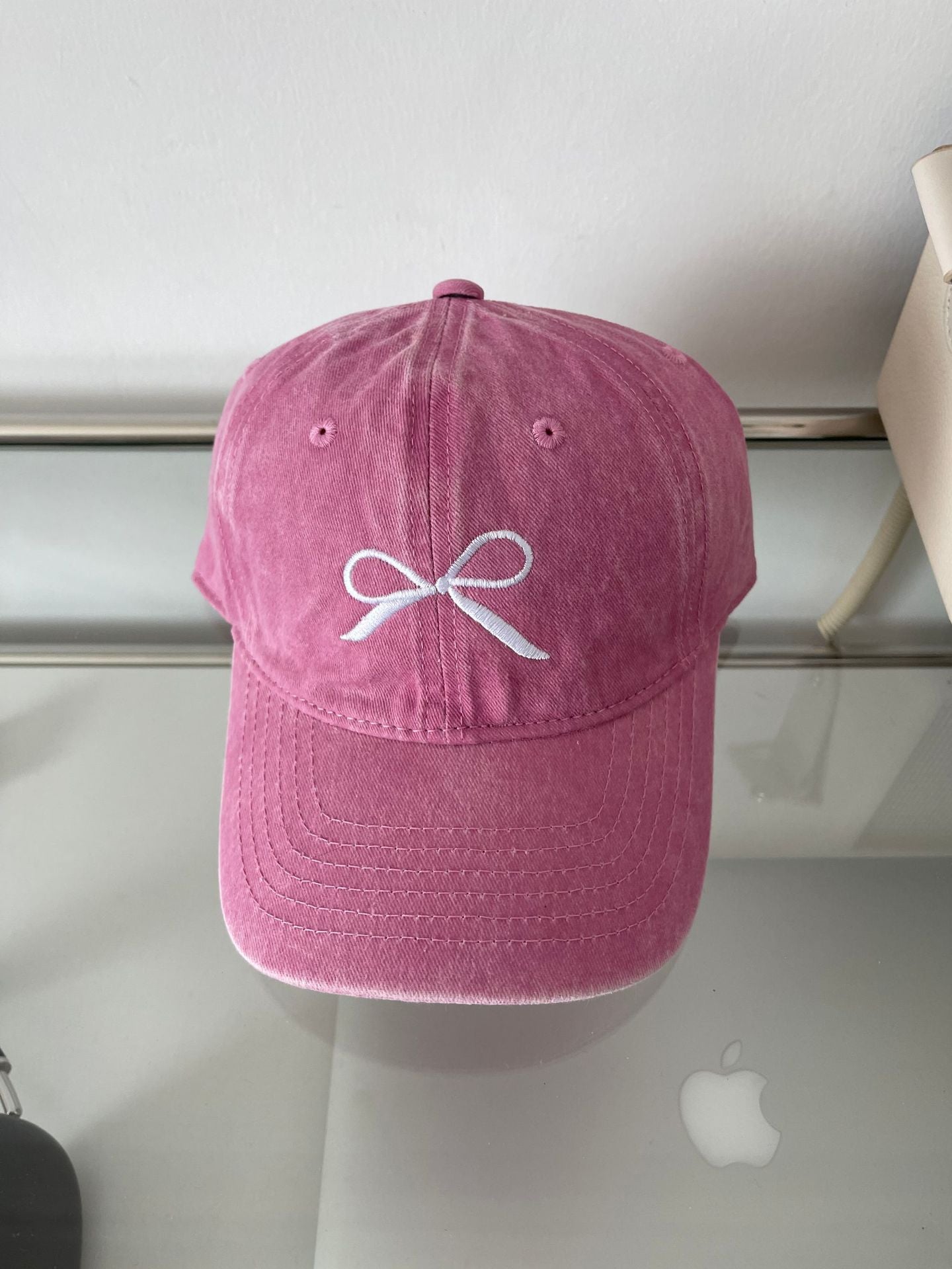 Wholesale Hat Vintage Washed Bow Embroidered Baseball Cap ACC-HT-ShunBei001
