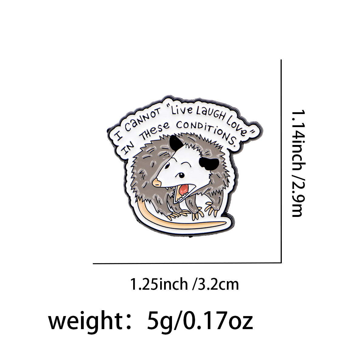 Wholesale Cartoon quote brooches