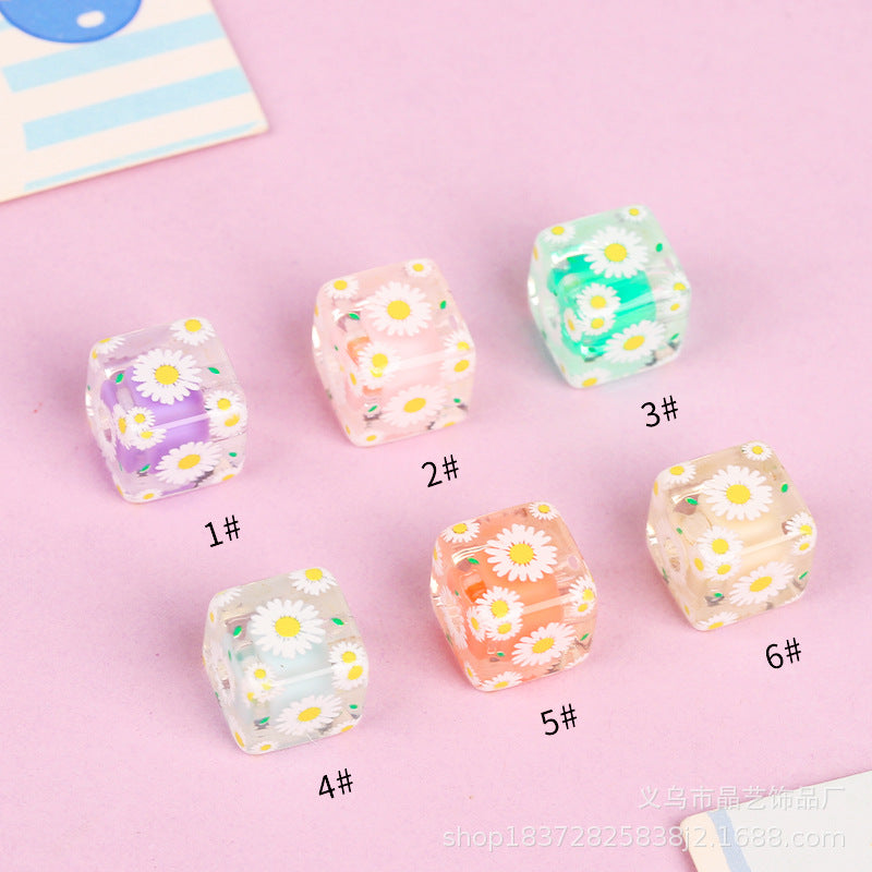 Wholesale random 10pcs Transparent  Focal Beads DIY Bead Accessories