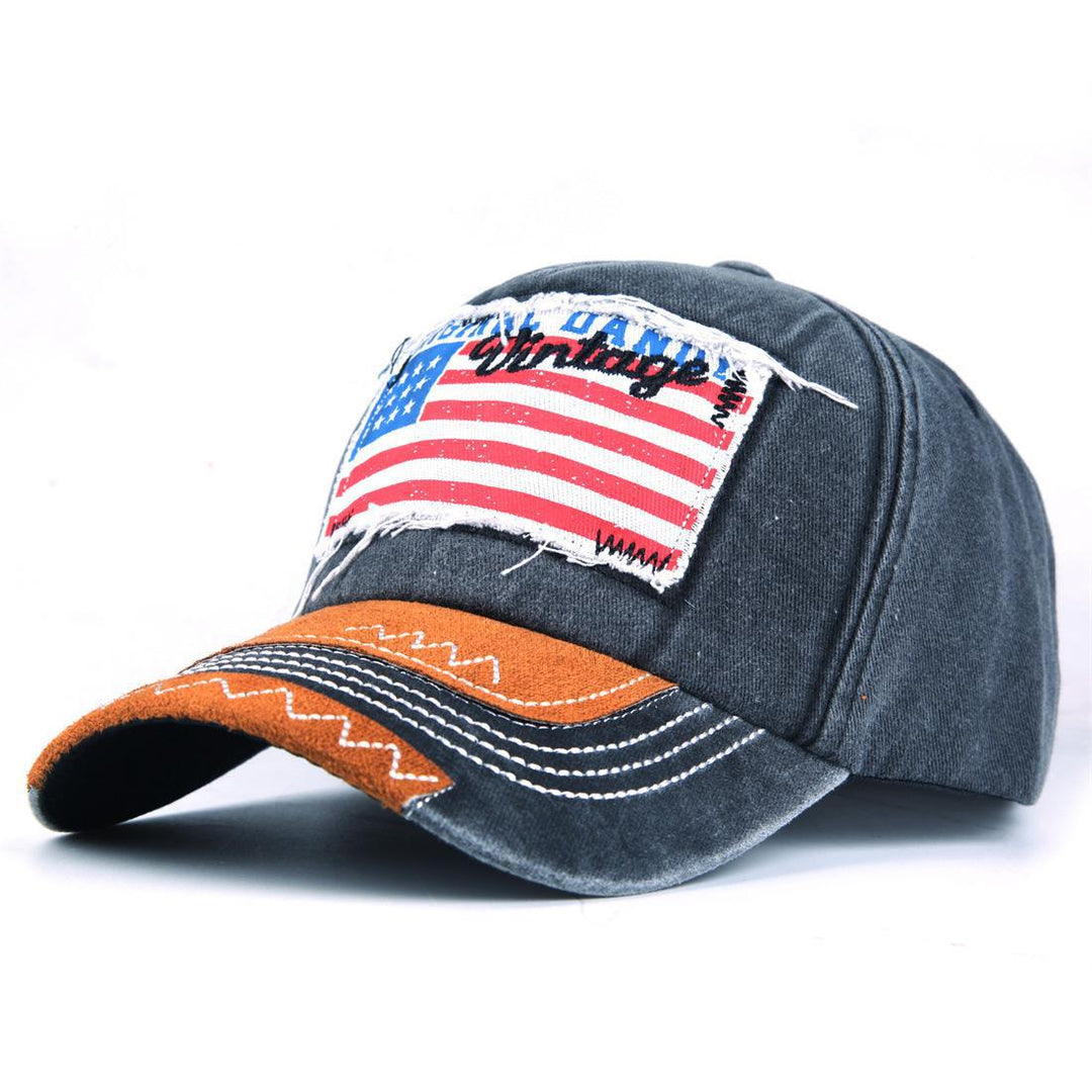 Seasonal embroidered baseball cap for retail trend testing
