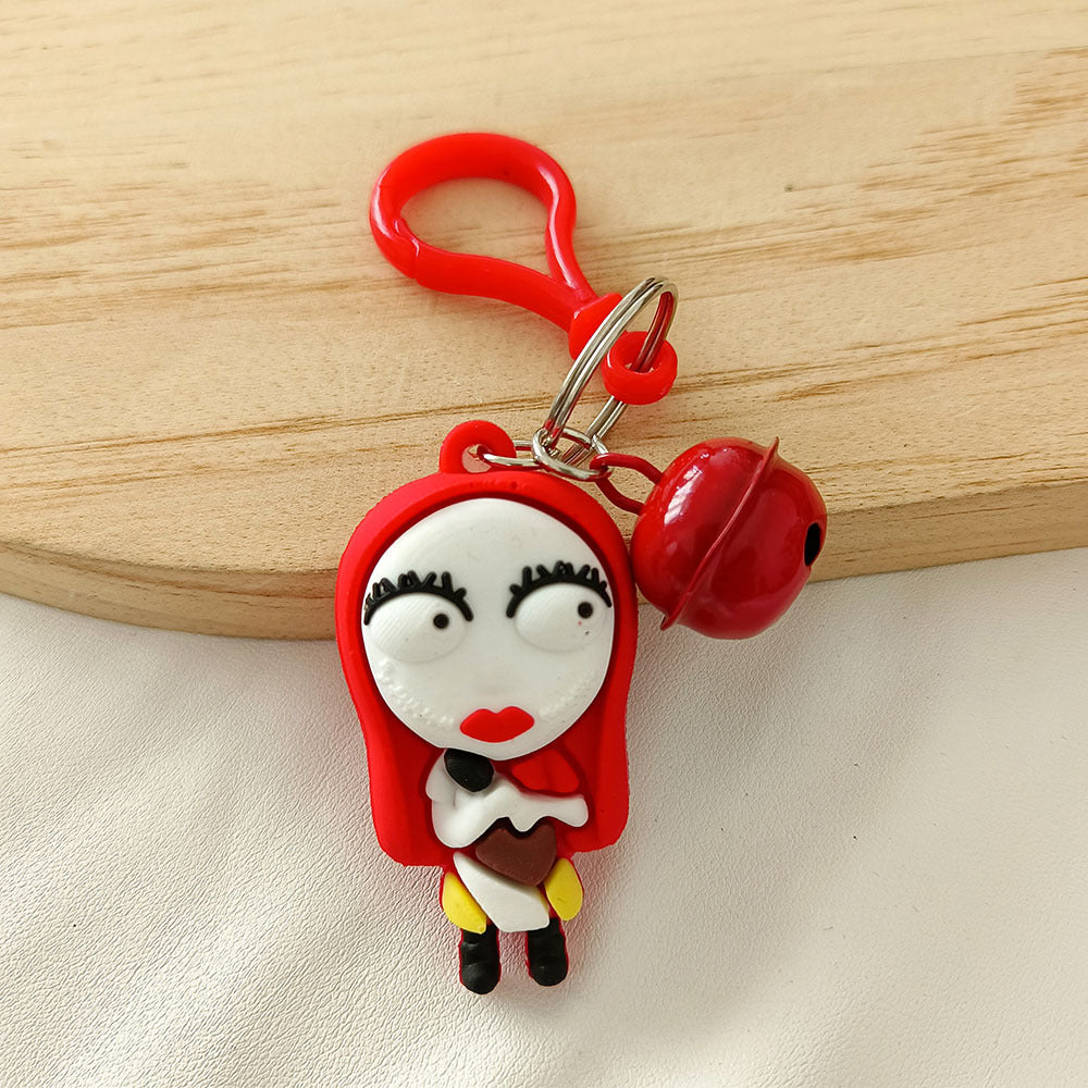 Wholesale Cute Cartoon PVC Doll Pendant Halloween Ghost Keychains Silicone Creative Keychain ACC-KC-YCY001