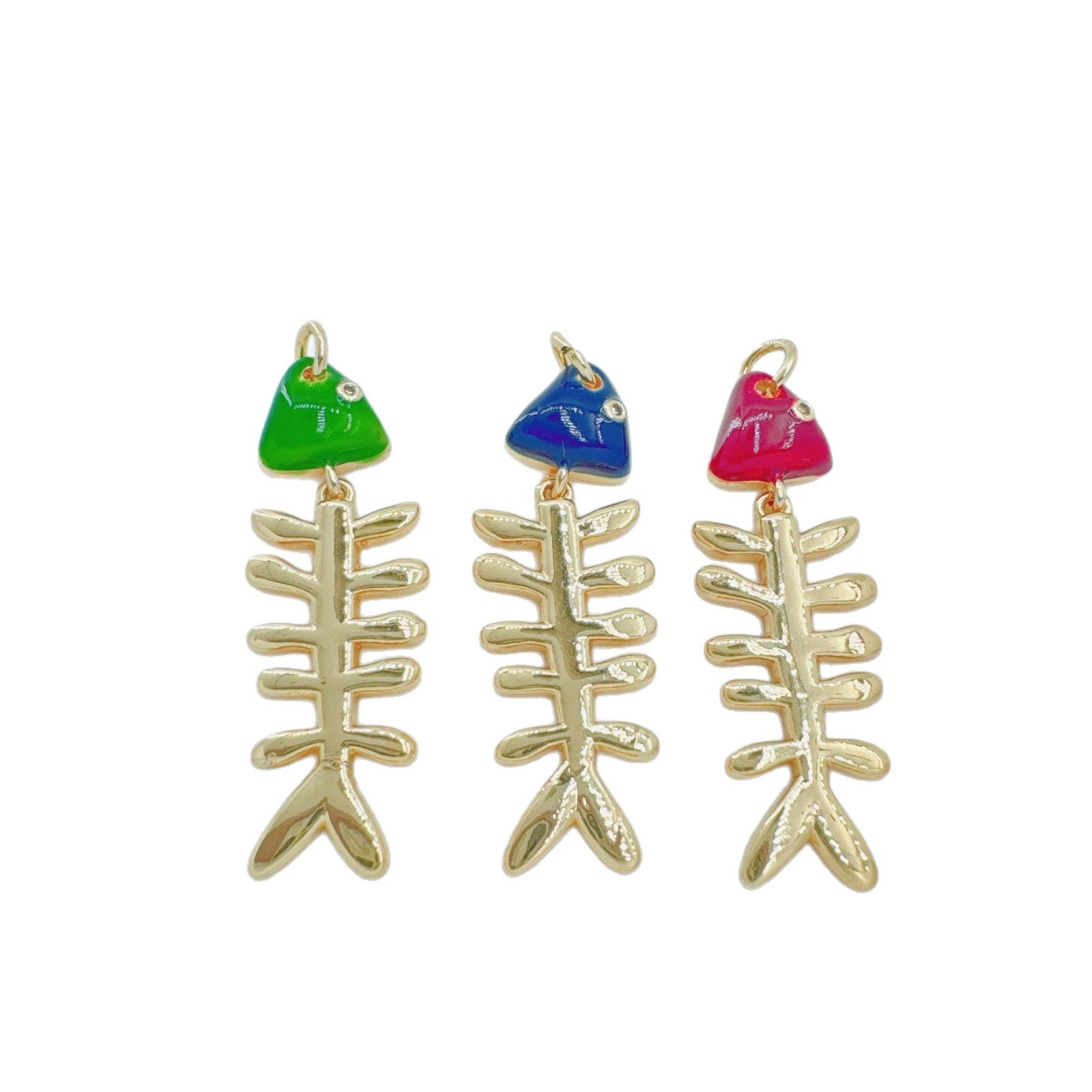 Wholesale Chic Gold Plated Fishbone Pendant Necklace,  Women' s Jewelry Accessory for Boutique Resale