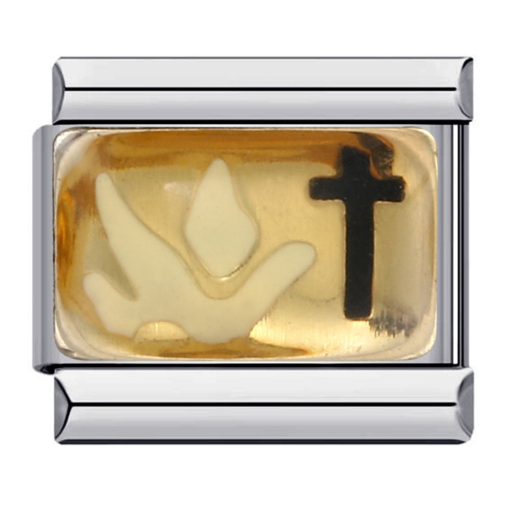 Wholesale Italian Charm Bracelet 9mm DIY Splicing Removable Religious Element Stainless Steel Composable Bracelet