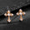 Wholesale Dark Diamond Cross Earrings