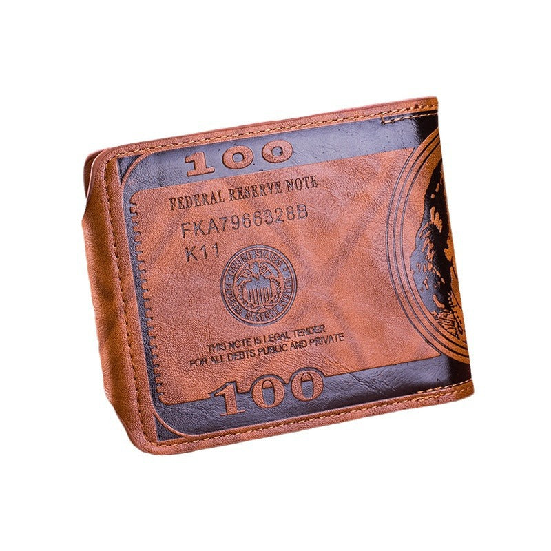 Wholesale Men's Dollar Wallet Creative Magnetic Buckle Short Wallet ACC-WT-Mengs006