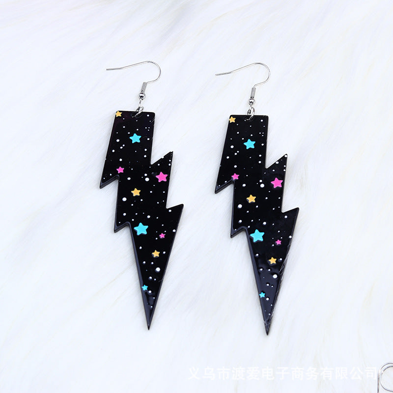Wholesale Lightning Leopard Butterfly Acrylic Earrings ACC-ES-DA017