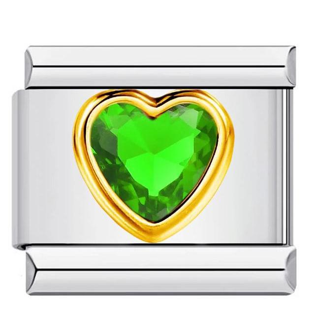 Wholesale DIY Italian Charms Bracelet in Titanium Steel with Rhinestone Hearts,  Fashion Jewelry Accessory