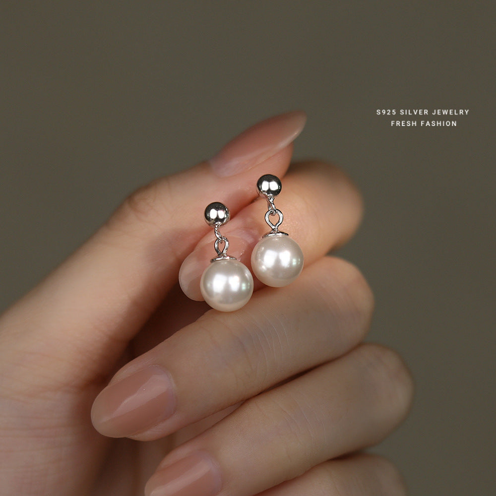 Wholesale Retro Light Luxury S925 Sterling Silver Earrings