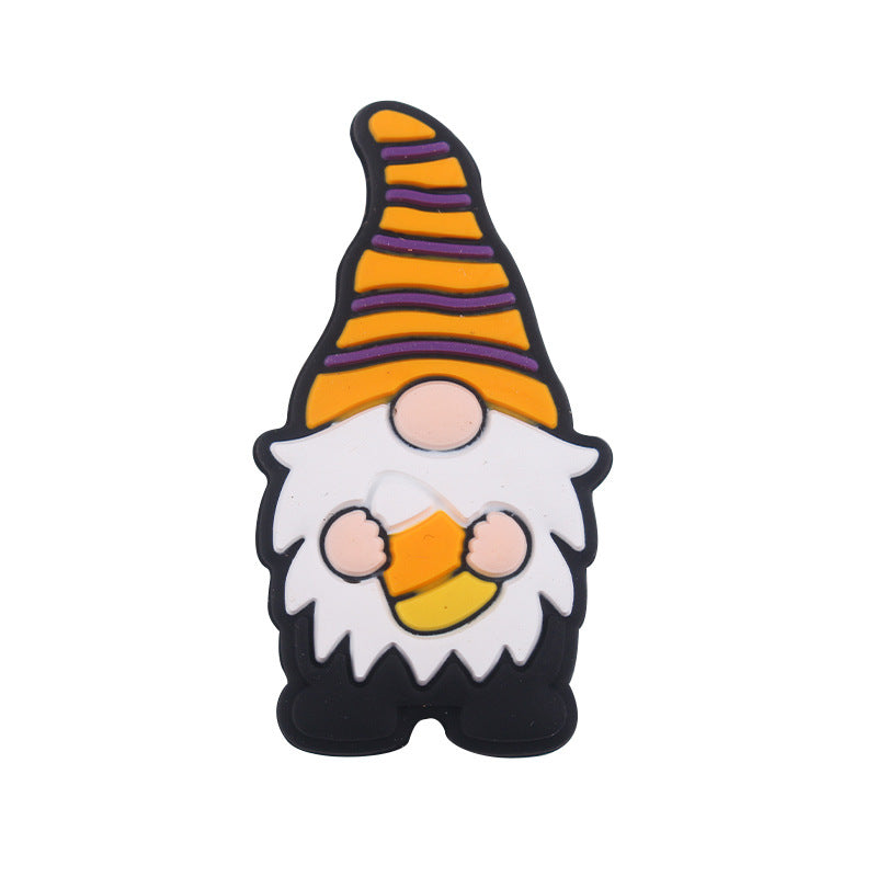 Wholesale 5pcs Christmas Silicone Beads Focal Beads DIY Beading Accessories ACC-BDS-GuangTian044