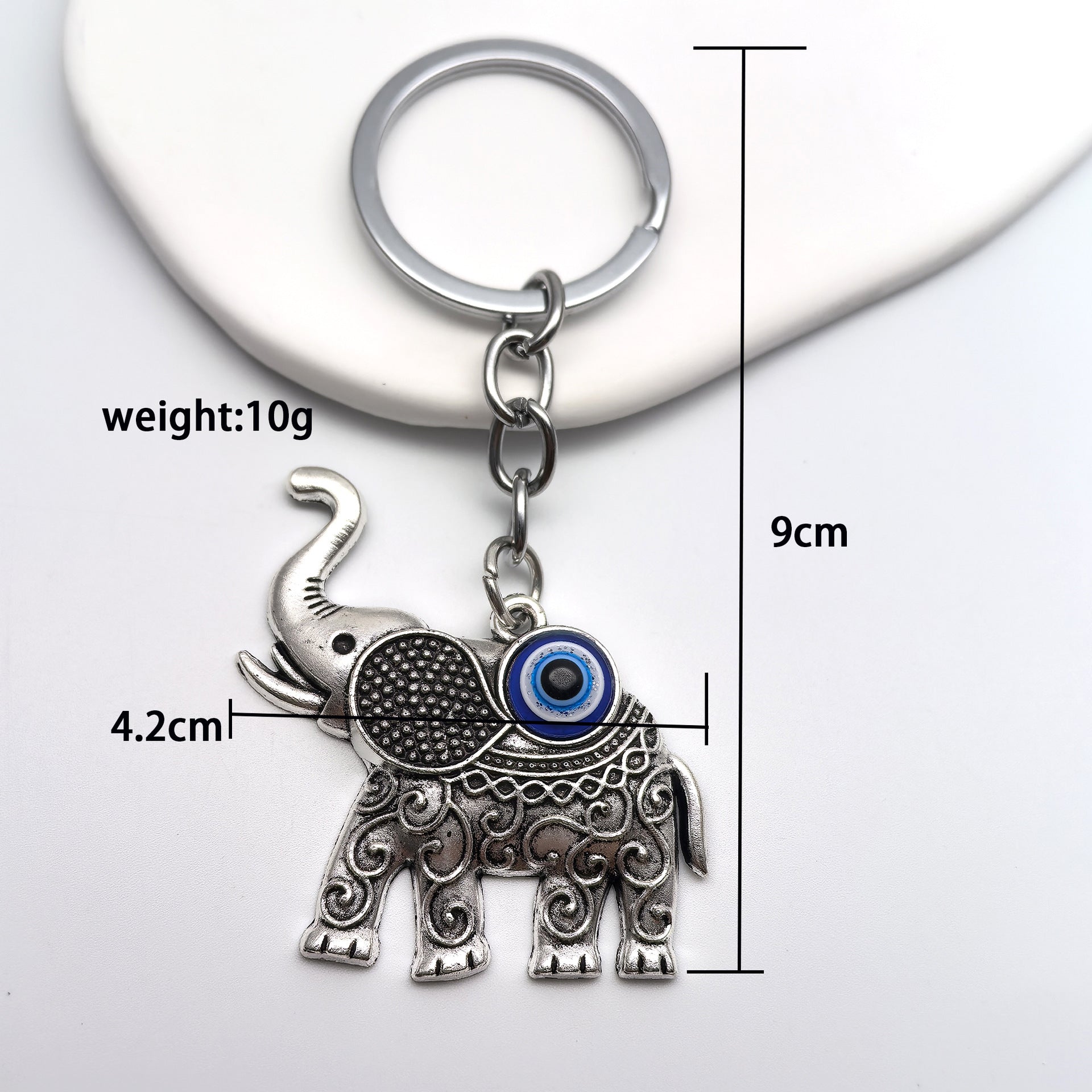 Wholesale Devil Eyes Elephant Keychain