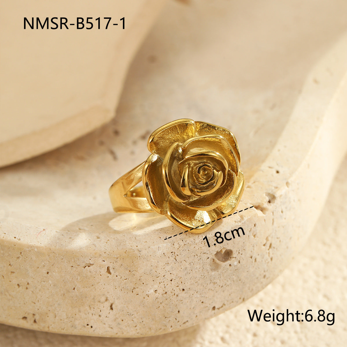 Wholesale Geometric Lines Metal Sense Stainless Steel Ring