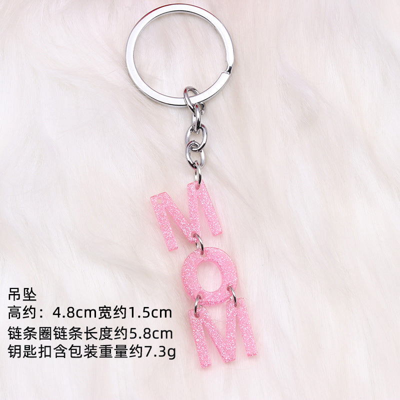 Wholesale Mother's Day Gift MOM Acrylic Keychain ACC-KC-DA009