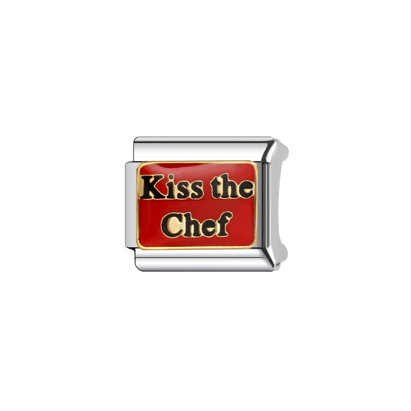 Wholesale Italian Charm Bracelet 9mm DIY Splicing Cute Creative Stainless Steel Composable Bracelet