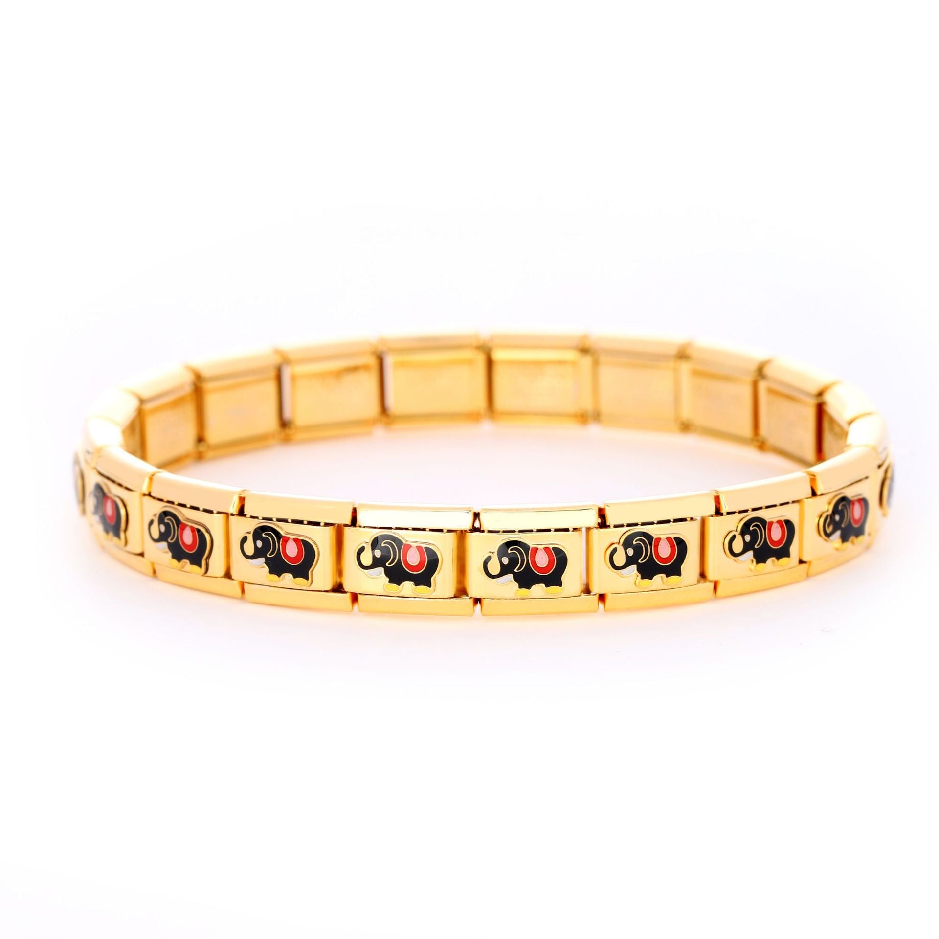 Wholesale Italian Charm Bracelet 9mm DIY Splicing Removable Stainless Steel Moon Swan Composable Bracelet ACC-BT-XY038