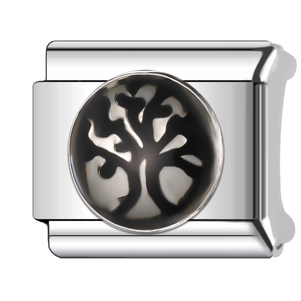 Wholesale Italian Charm Bracelet 9mm DIY Splicing Fruit and Vegetable Series Stainless Steel Composable Bracelet