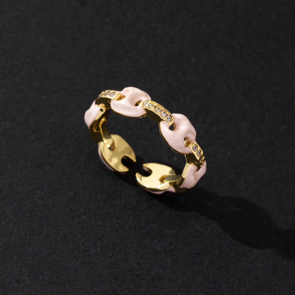 Wholesale Cold Style Vintage Cross Hollow Zircon Open Ring Chic Fashion Accessory For Everyday Wear