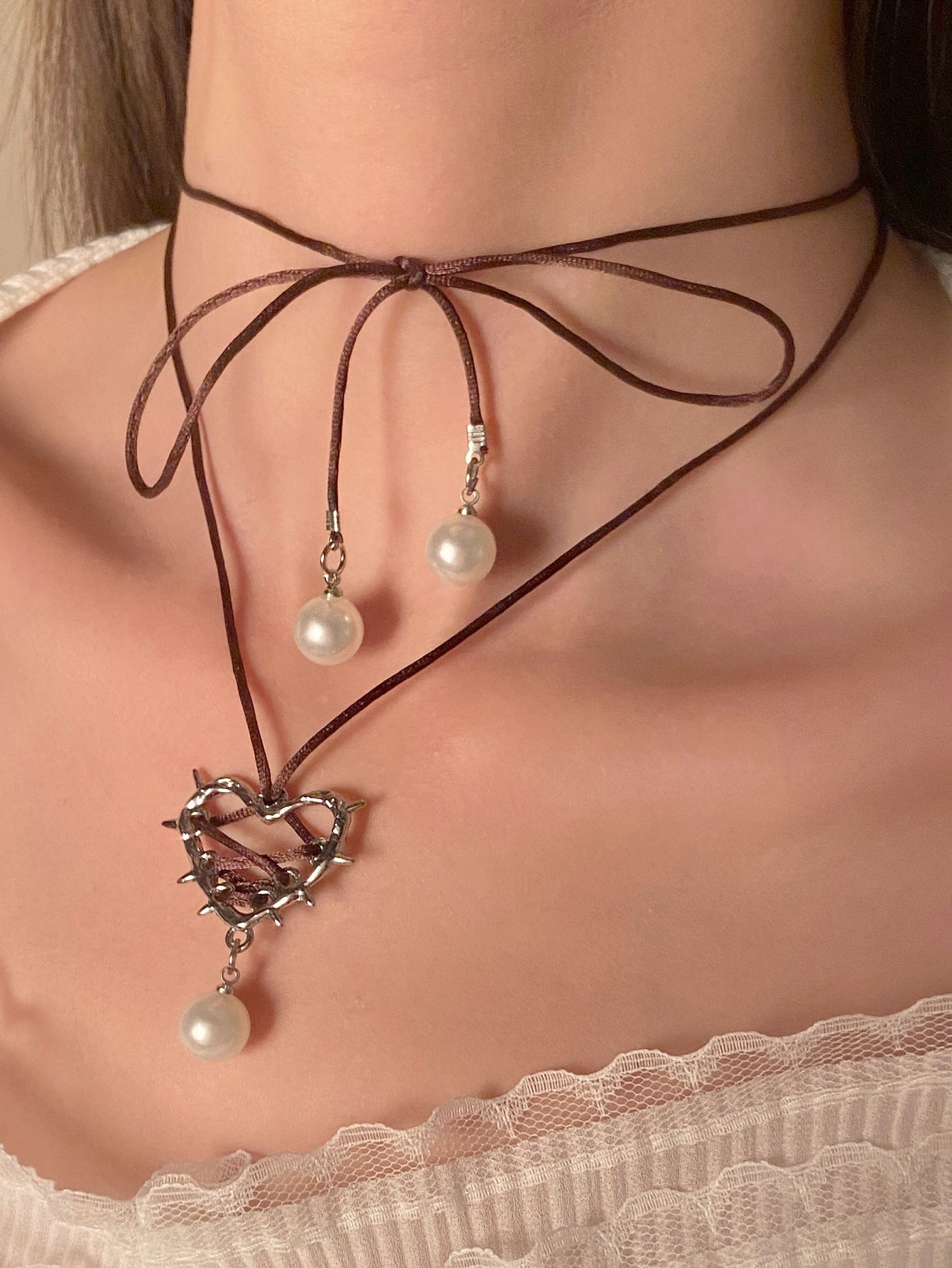 Wholesale Gothic Punk Heart n Cross Teardrop Earrings For Women Vintage Style Jewelry Accessory Party