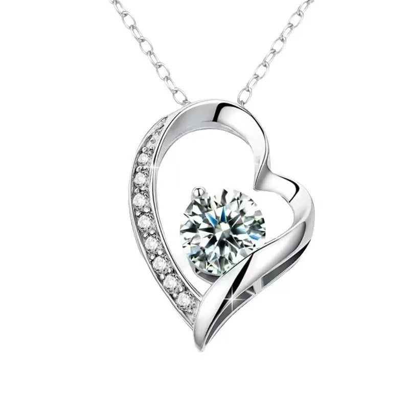 Wholesale Stainless Steel Light Luxury   Minimalist Openwork Heart Choker