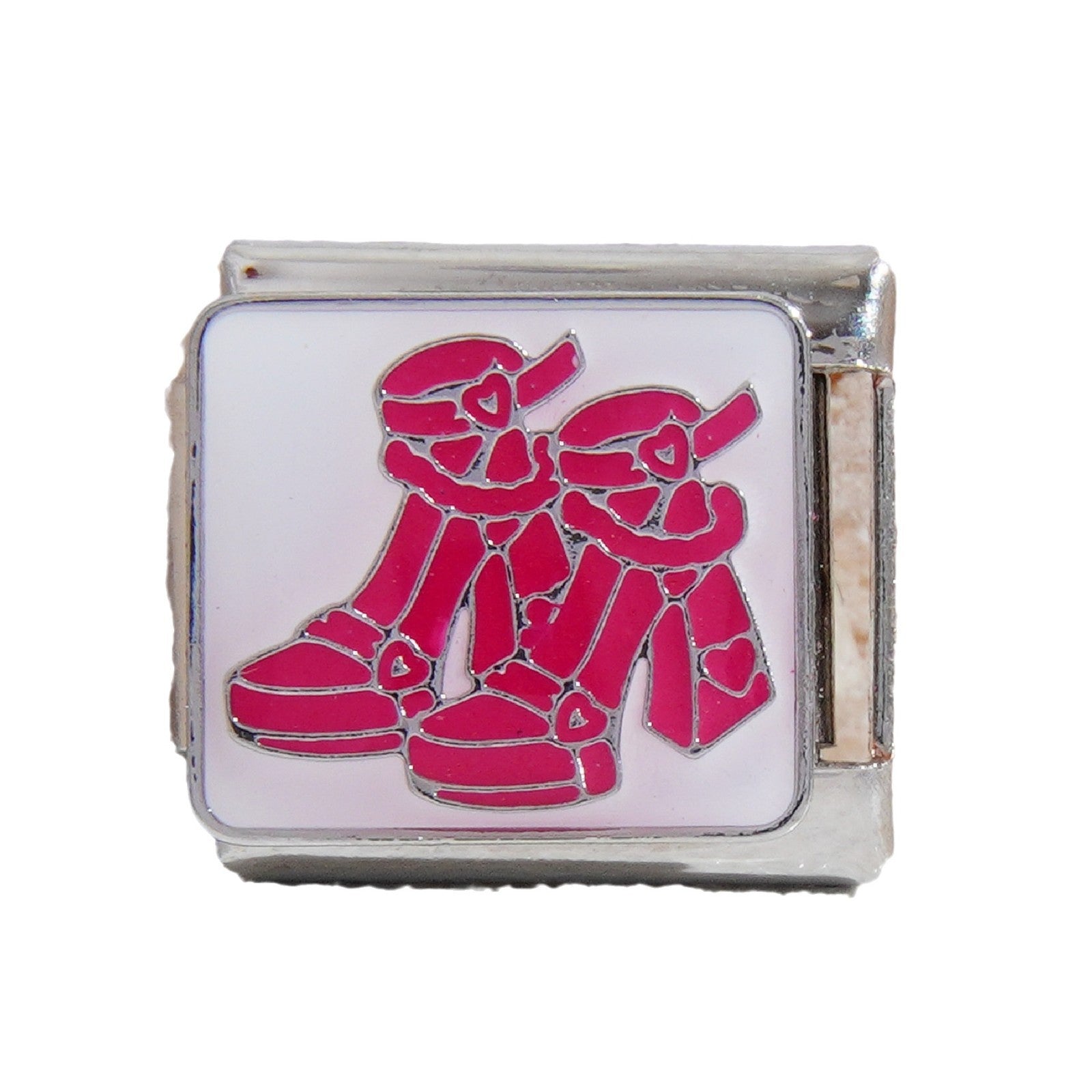 Wholesale Italian Charm Bracelet 9mm DIY Splicing White Series Stainless Steel Composable Bracelet