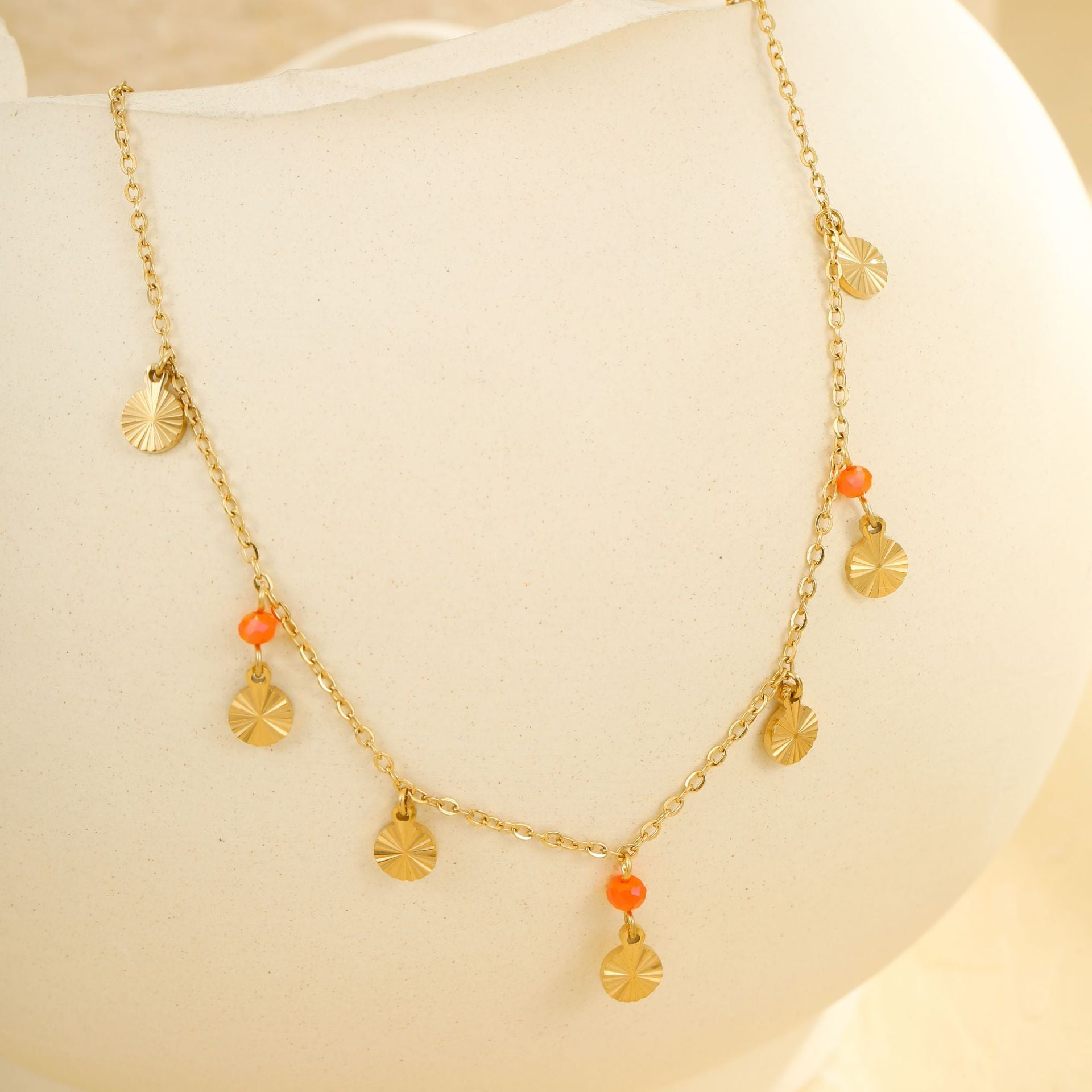 Wholesale Stainless steel handmade double-layer fine anklet