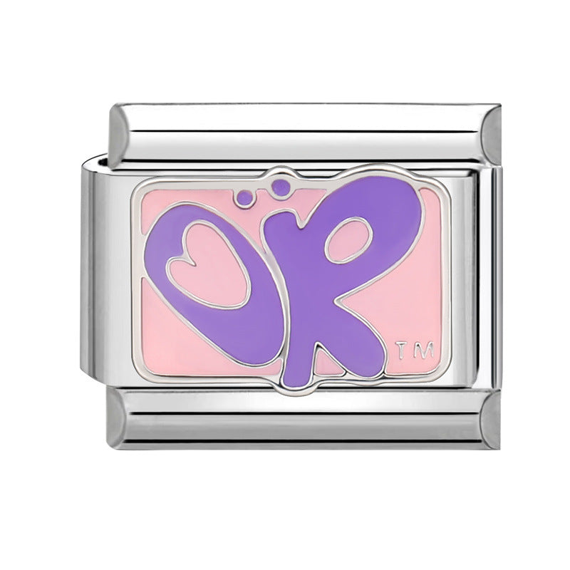 Wholesale Italian Charm Bracelet 9mm DIY Splicing Creative Pattern Stainless Steel Composable Bracelet