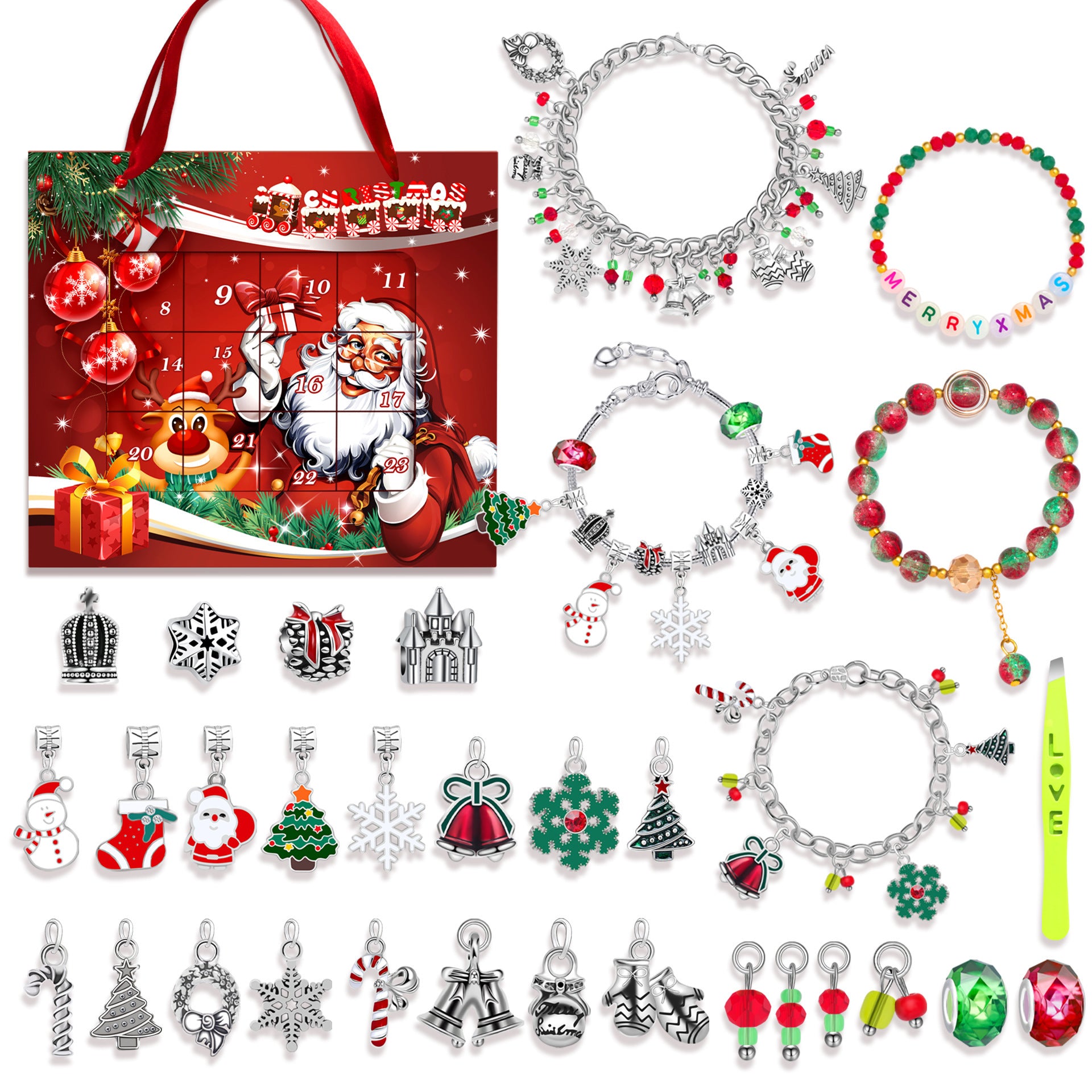 Wholesale Christmas Creative Blind Box Earrings Bracelet ACC-BT-HuaNa001