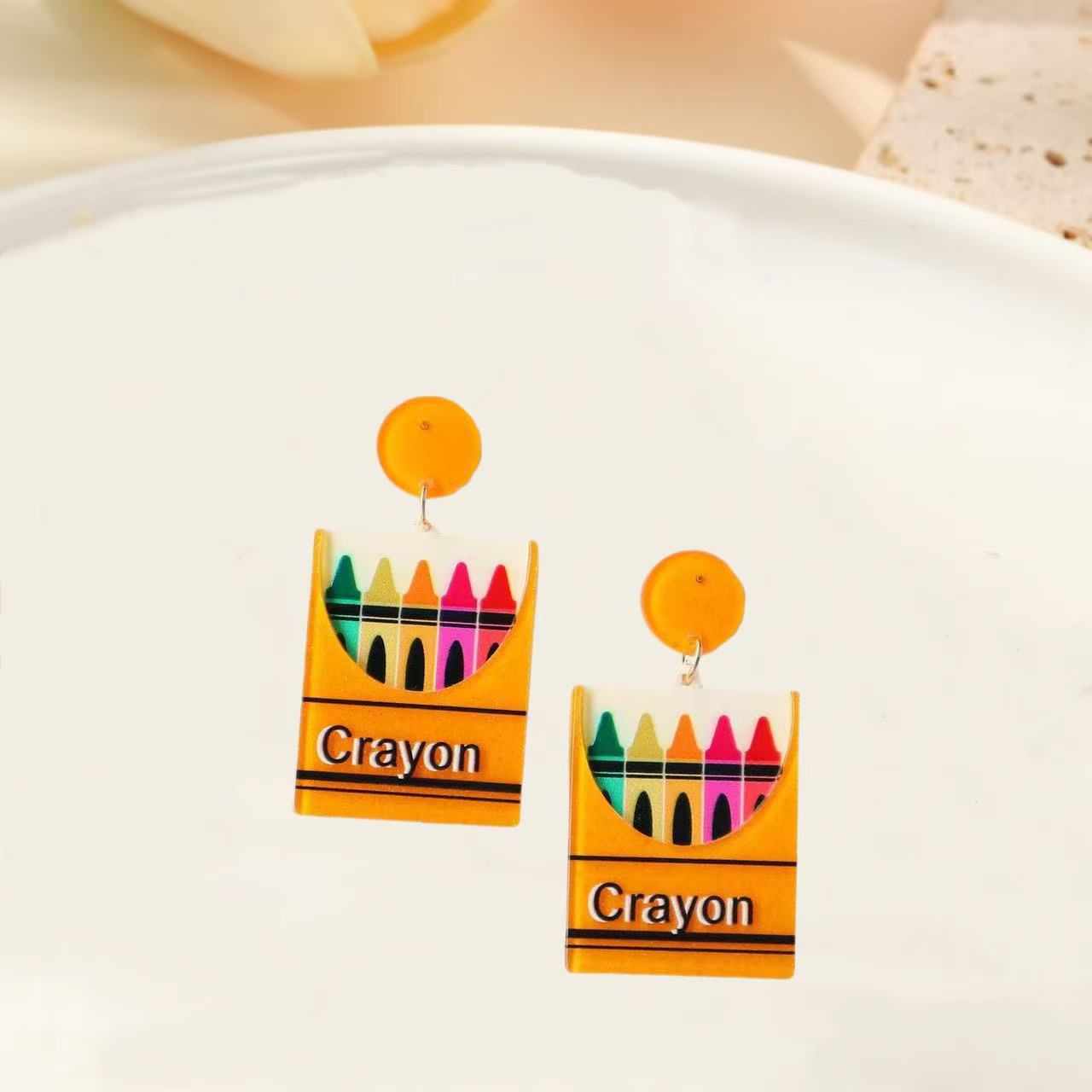 Wholesale  Acrylic Pencil  Earrings