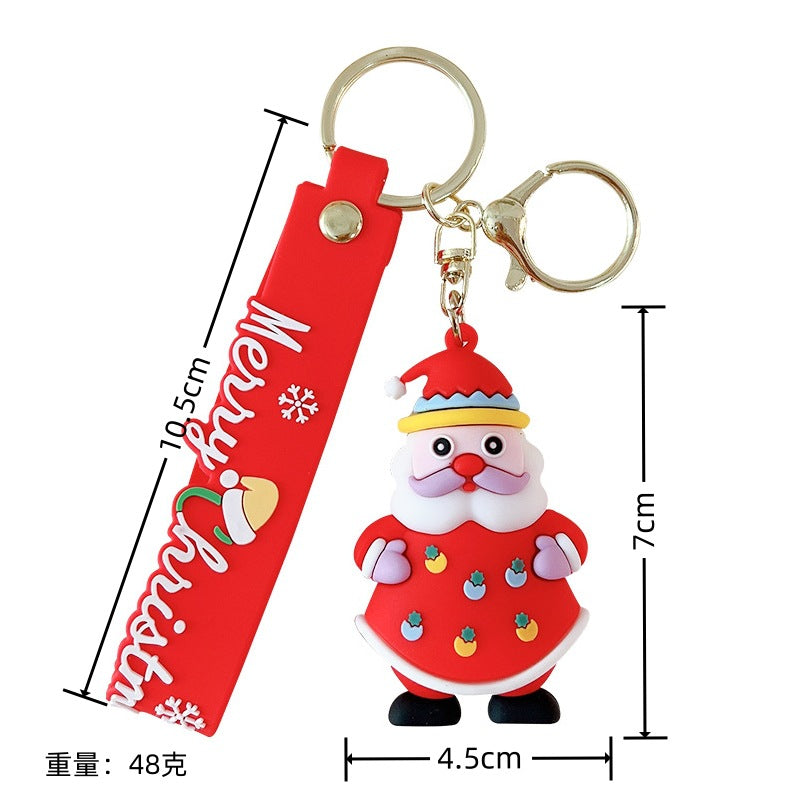 Wholesale Christmas Snowman Santa Snowman Keychain