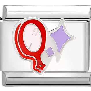 Wholesale Italian Charm Bracelet 9mm DIY Splicing Purple Scenery Love Stainless Steel Composable Bracelet