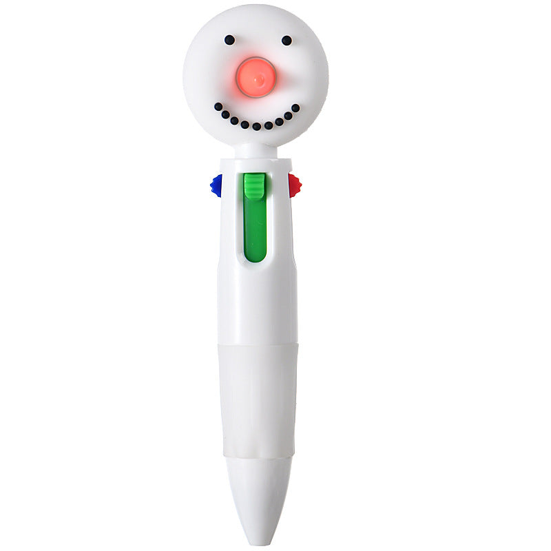 Wholesale Cute cartoon Christmas four-color ballpoint pen