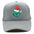Wholesale Christmas green hair monster embroidered label grid baseball cap