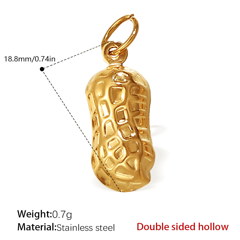 Wholesale  Food Series Ice Cream Donut Cake Titanium Steel Pendant DIY Necklace Bracelet Jewelry Accessories Cute