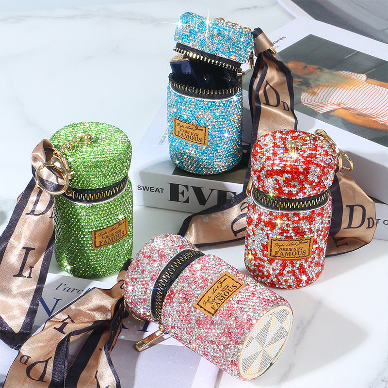 Wholesale Love Heart Diamond Coin Purse Keychains ACC-KC-RuiJie001