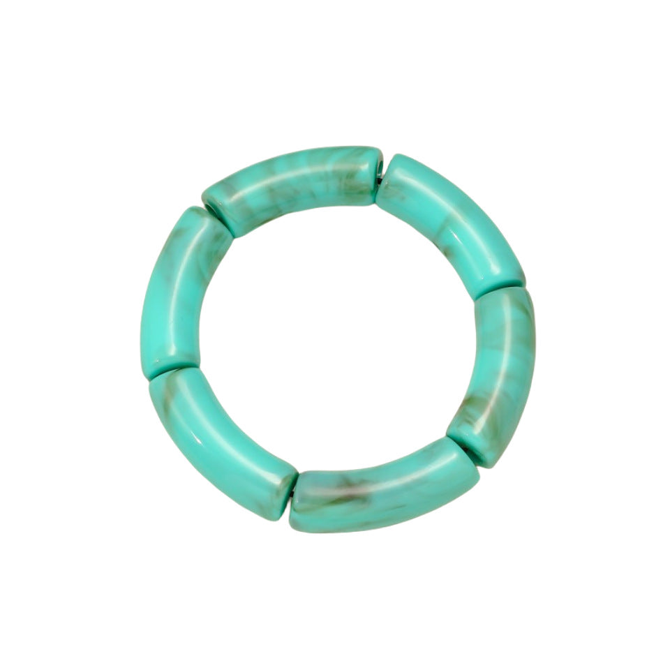 Wholesale Bohemian Vintage Turquoise Bamboo Stretch Acrylic Bracelet ACC-BT-GL003
