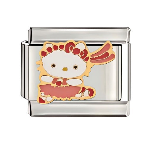 Wholesale Italian Charm Starter Bracelets DIY square Single Section Creative Stainless Steel Composable Bracelet
