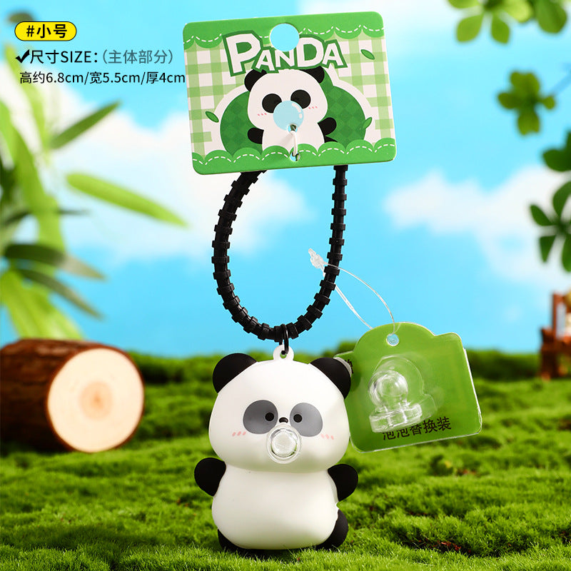 Wholesale Cartoon Dancing Bubble Panda Keychain