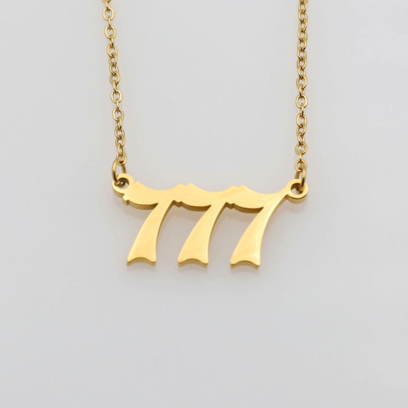 Wholesale Stainless Steel Angel Number Pendant Necklaces ACC-NE-XuanKa001