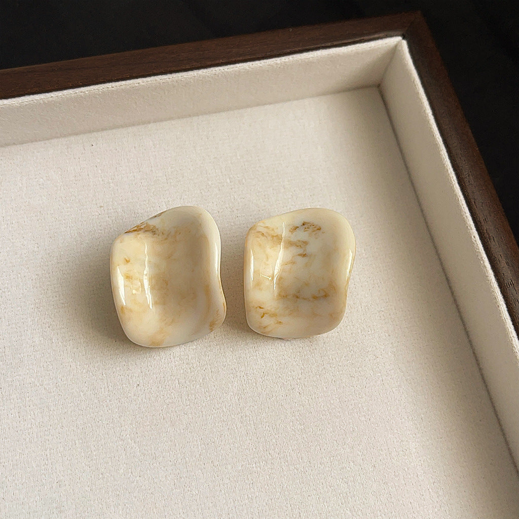 Wholesale Retro Vintage Maillard Cute Acrylic Earrings