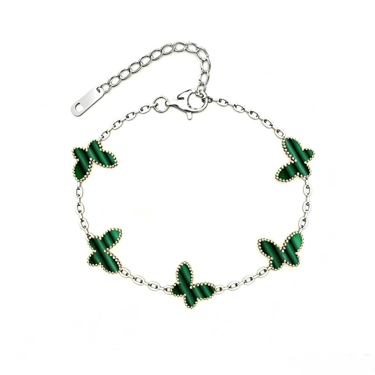 Wholesale Titanium Steel Butterfly Bracelet with Real Gold Plating - Light Luxury Jewelry Accessory for Everyday Wear,  Gift for Girls