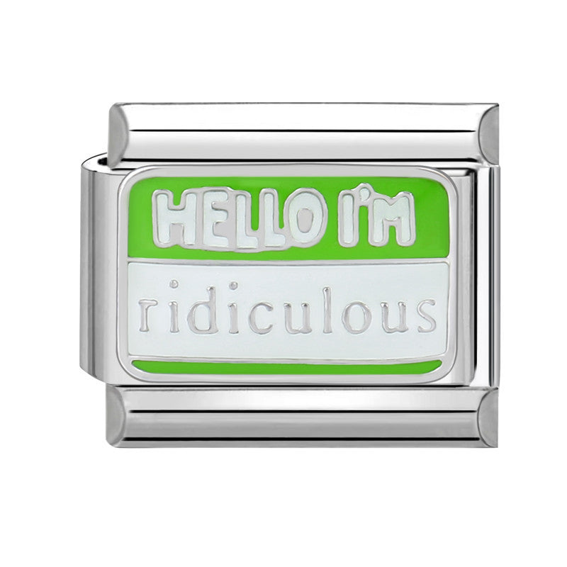 Wholesale Italian Charm Bracelet 9mm DIY Splicing Pink Green Series Titanium Steel Composable Bracelet