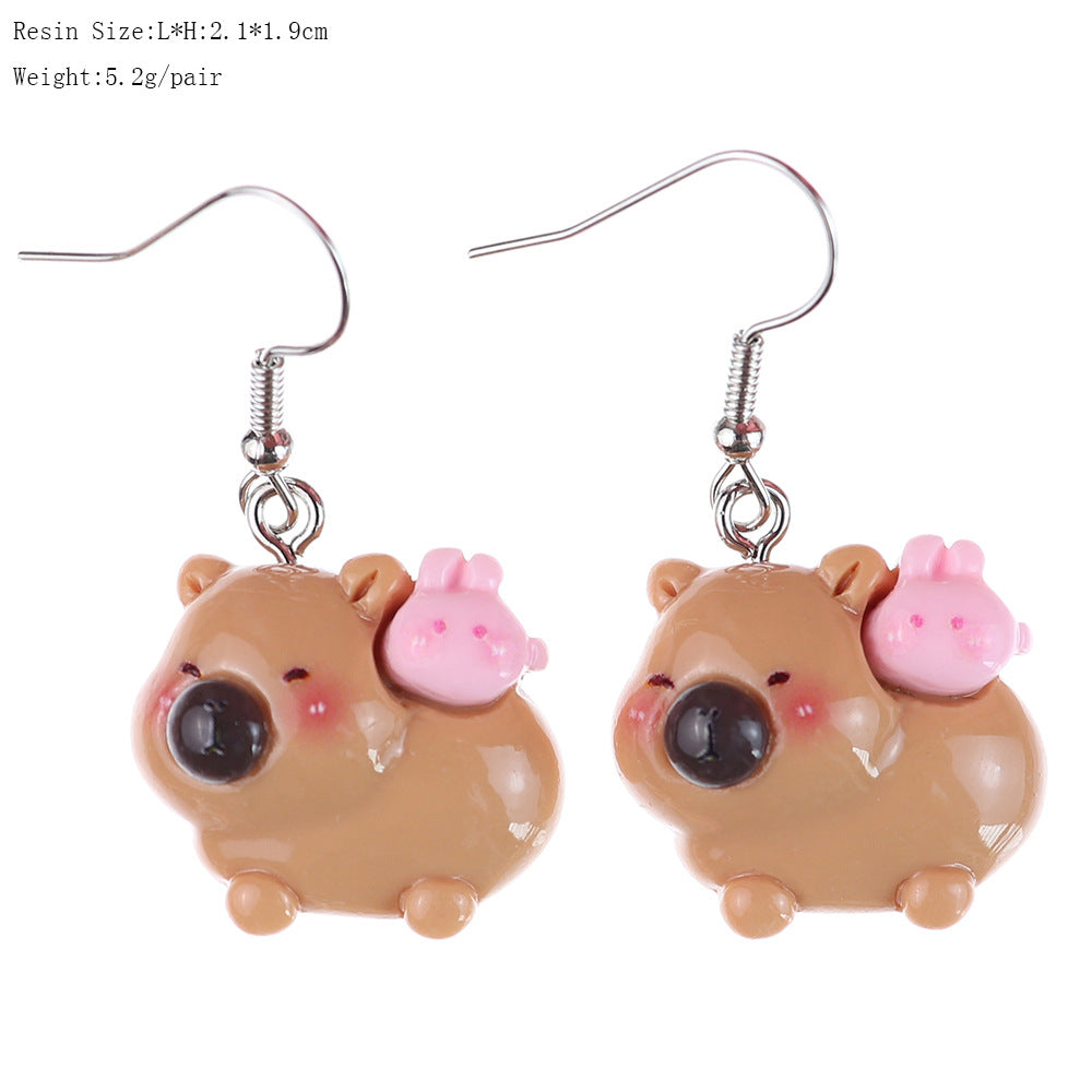 Wholesale  Cute Cartoon Peach Earrings