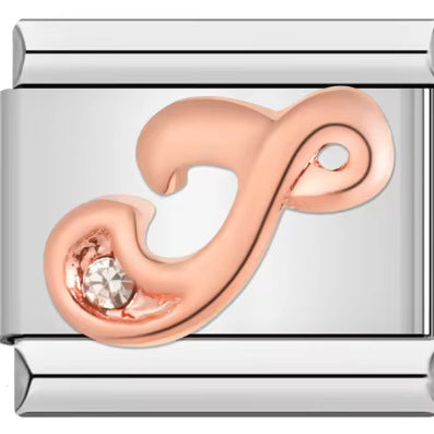 Wholesale Italian Charm Bracelet 9mm DIY 26 Artistic Letters   Creative Stainless Steel Composable Bracelet