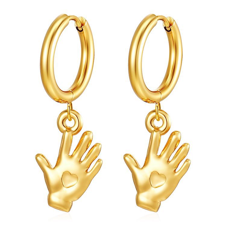 Wholesale 18K Gold Plated Stainless Steel Earrings ACC-ES-MuShan015