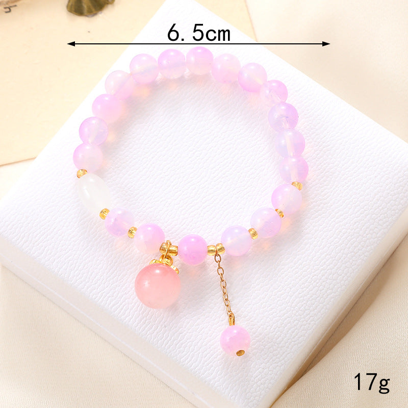Wholesale Lily of The Valley Crystal Glass Beaded Bracelet ACC-BT-YiL001