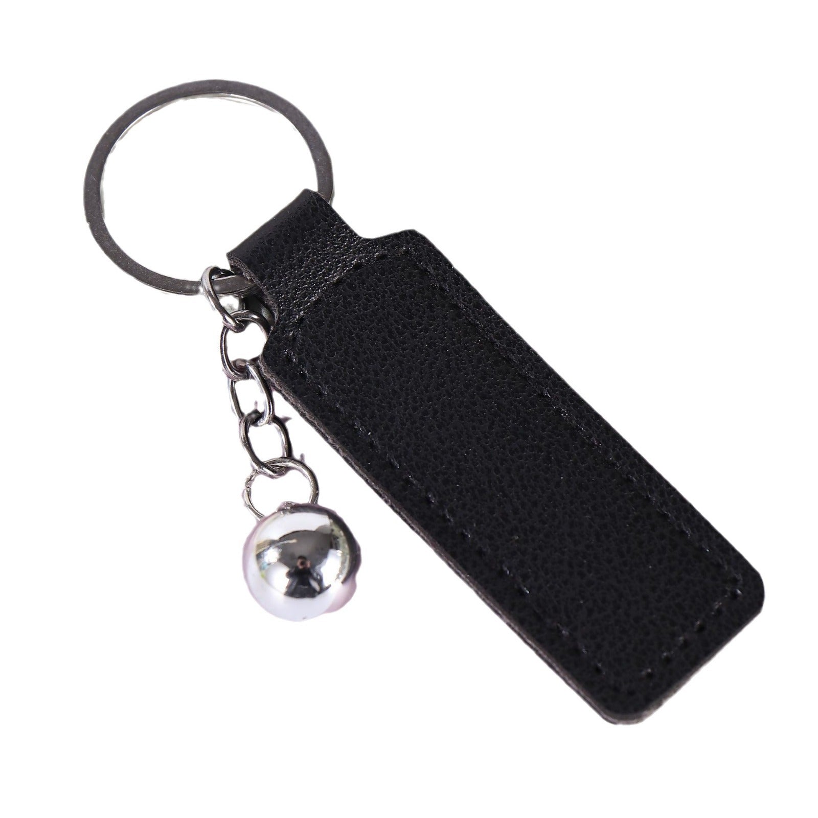Wholesale  PU Leather Keychain Simple Business Car Keychain Accessories Keychain Ring Printable Logo