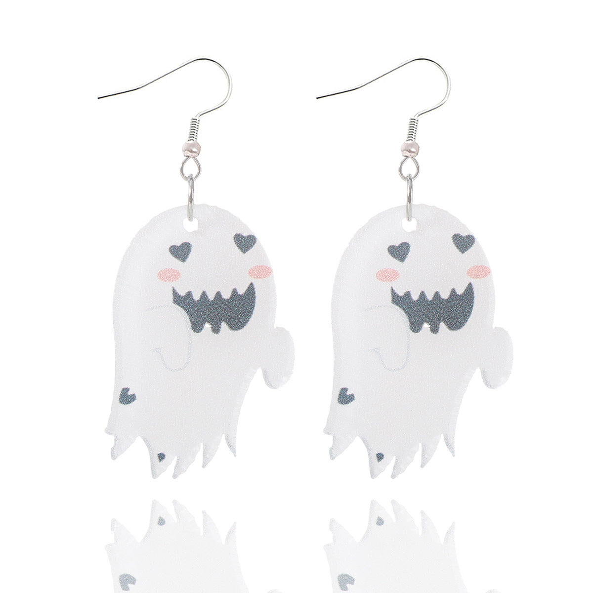 Wholesale  cartoon little ghost cute funny ghost jewelry acrylic earrings