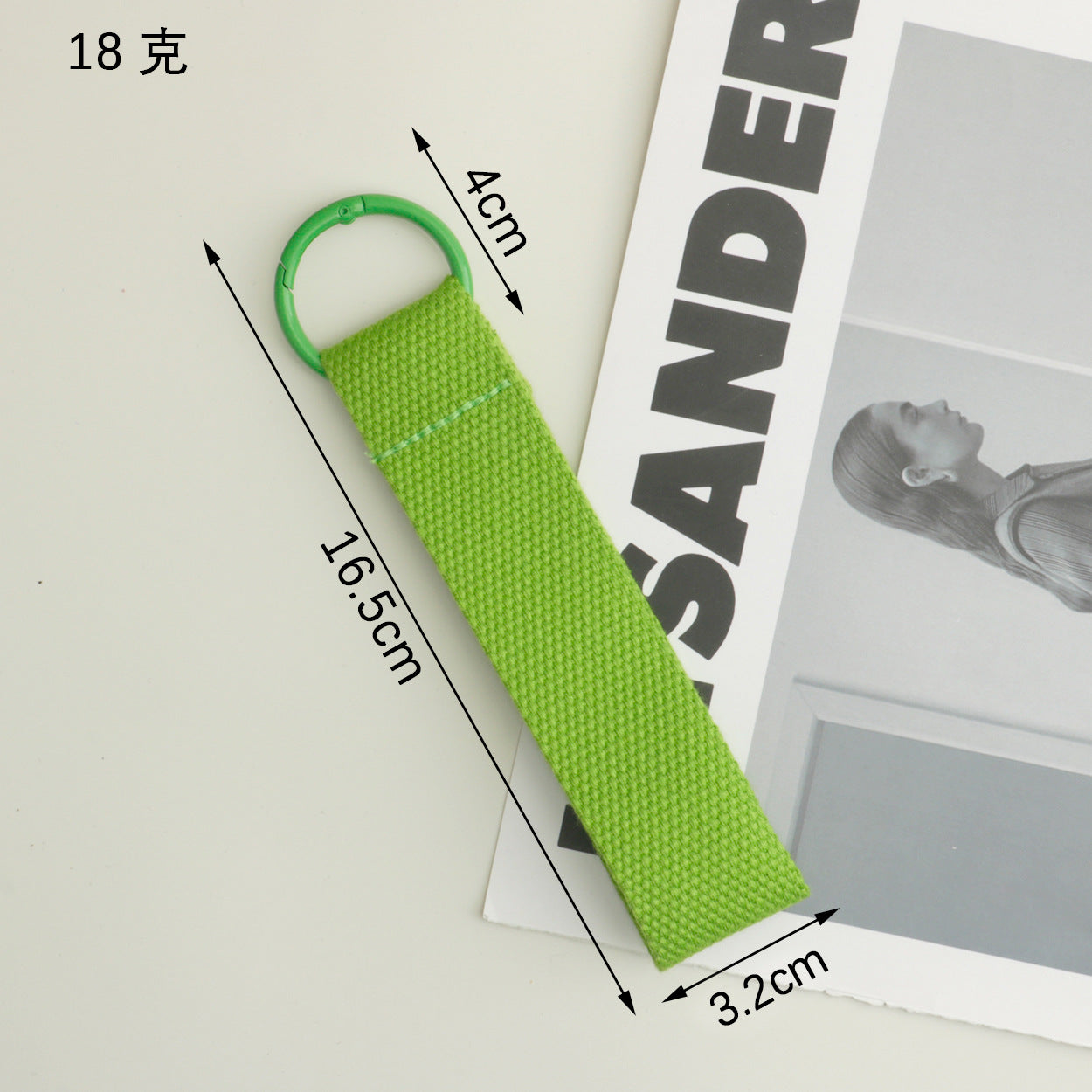 Wholesale Trendy Green Polyester Lanyard Keychain Wrist Strap Wedding Gift DIY Resale Accessory