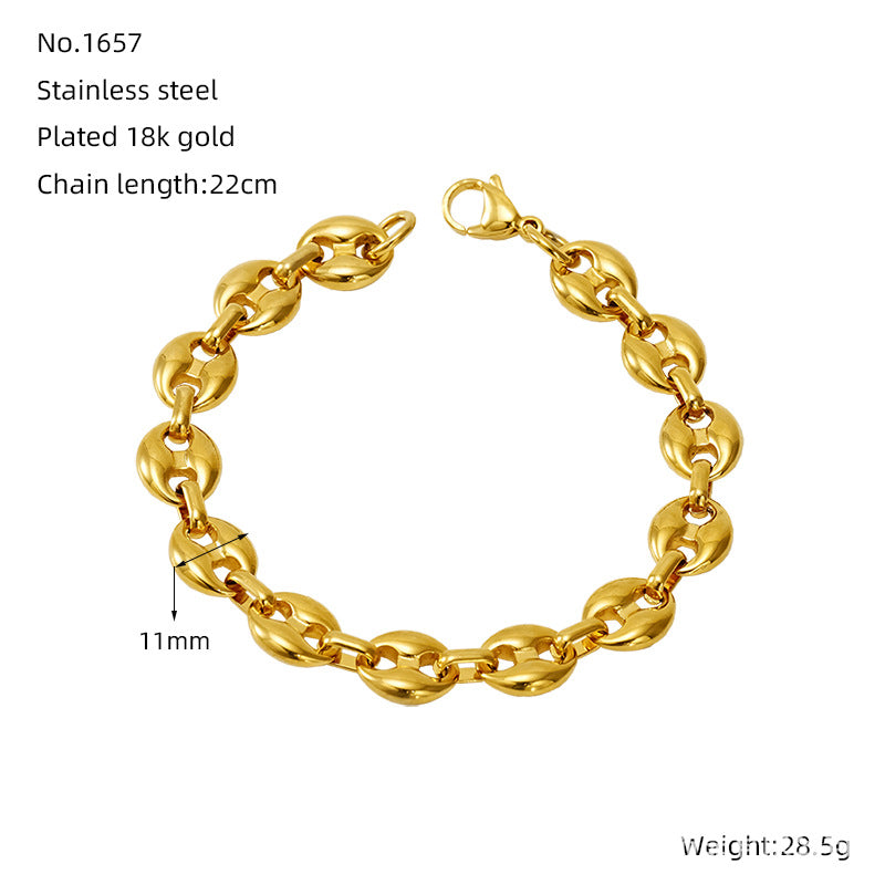 Wholesale Infinity Symbol Stainless Steel Bracelet - Fashion Accessory for Everyday Wear