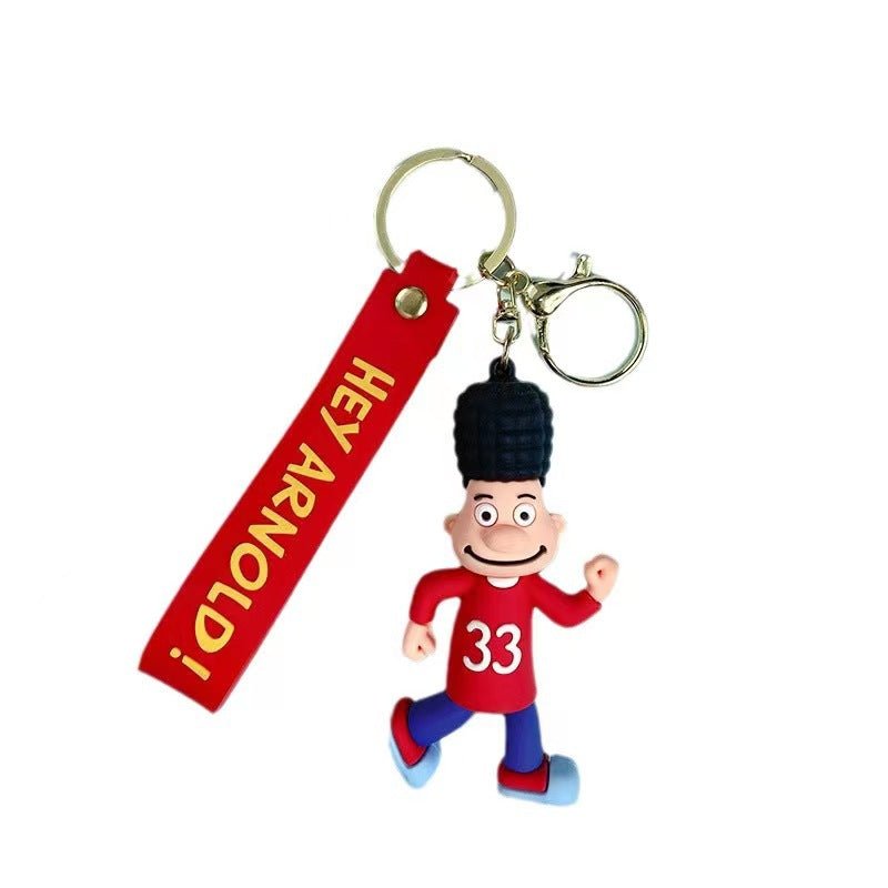 Wholesale Cute cartoon silicone keychain