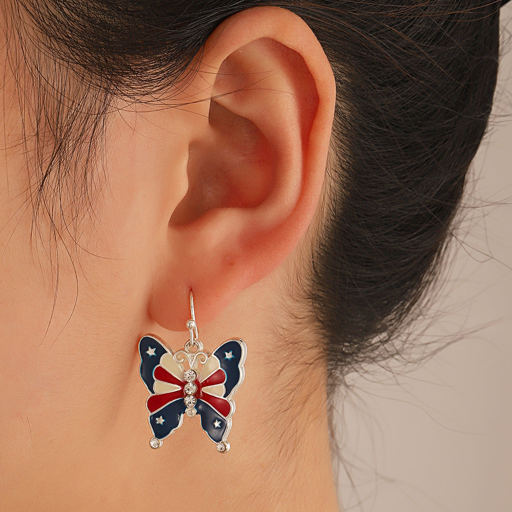 Wholesale American Independence Day Series Earrings